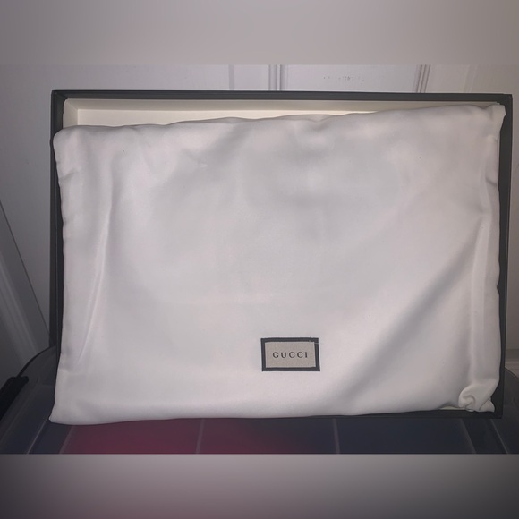 GG Supreme Monogram Flora Large Ophidia Pouch Clutch Yellow - Picture 6 of 6